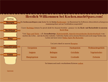 Tablet Screenshot of kochen.machtspass.com
