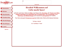 Tablet Screenshot of liebe.machtspass.com